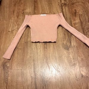 Blush pink crop top